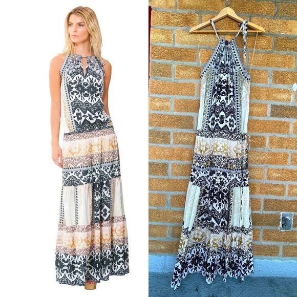 Hale Bob Carly Rayon Maxi Dress small - Picture 1 of 11